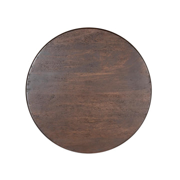 Beistelltisch – Mangoholz, Braun-Finish, Skulpturales Design – Donna | Starfurn