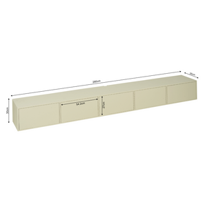 TV Möbel – Mangoholz massiv, Griffloses Design, Push Open, Sand Finish – Vision | Starfurn