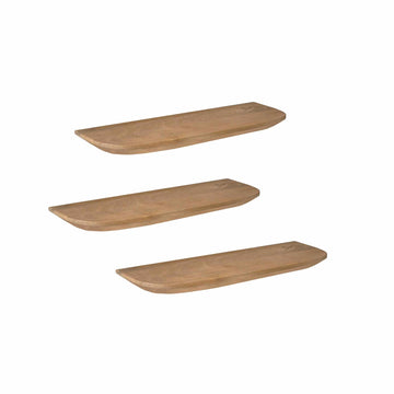 Wandregal – Mangoholz Konstruktion, Natürliche Oberfläche, Mehrteiliges Design – Gusta | Starfurn