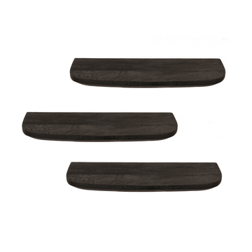 Wandregal – Modernes Design, Schwarzfarbe, Mangoholz – Gusta | Starfurn