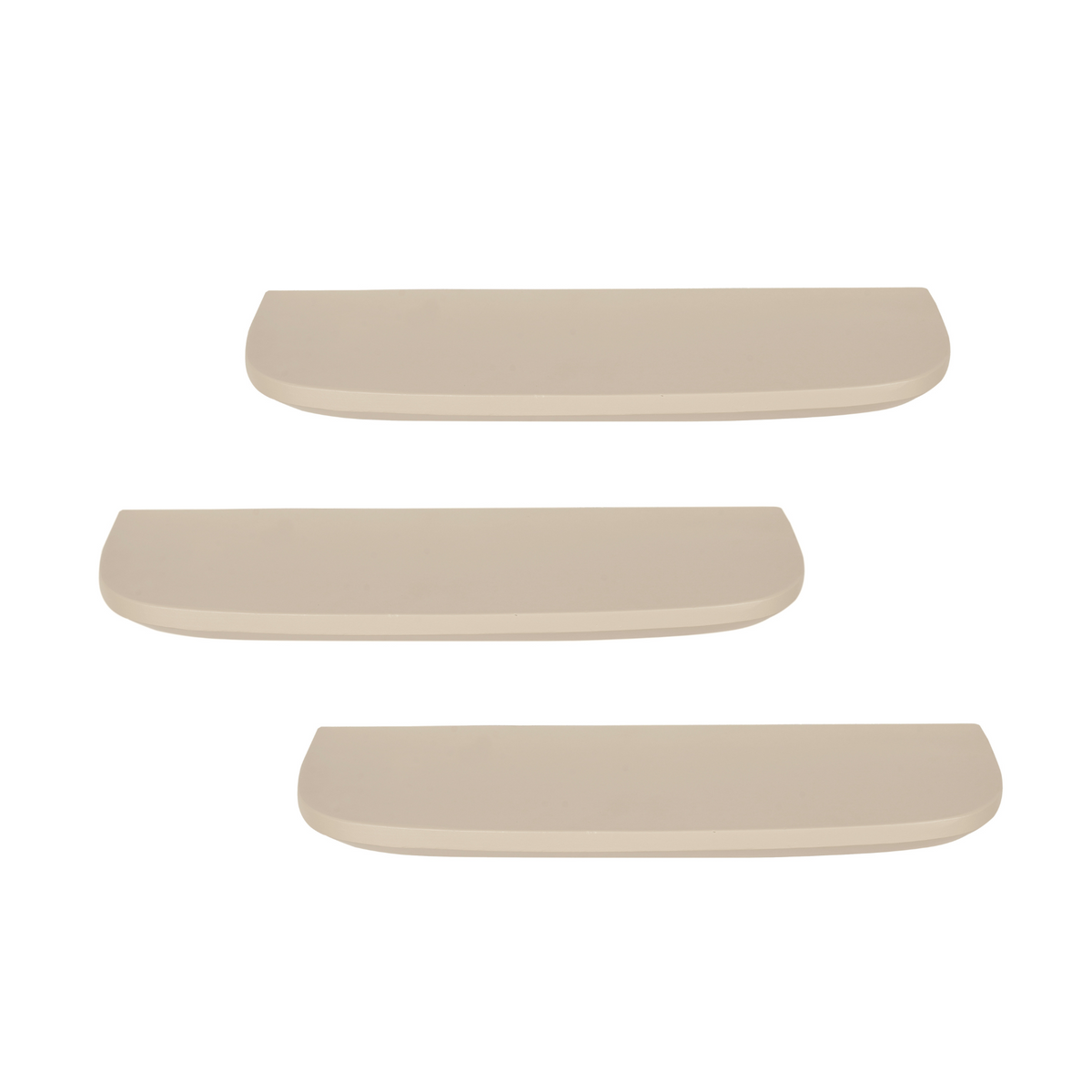 Wall Shelf – Mango Wood, Sand Finish, Set of 3 – Gusta | Starfurn