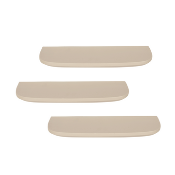 Wandregal – Mangoholz, Sandoptik, 3er-Set - Gusta | Starfurn