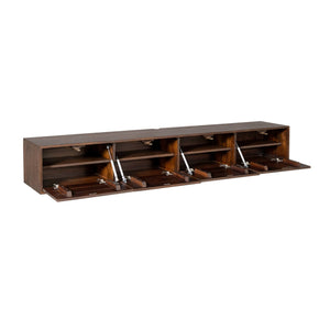 TV-Möbel – Mangoholz Material, Wandmontiertes Design, Mattes Finish - Vision | Starfurn