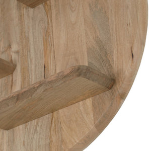 Wandregal – Mangoholz, Naturton, Rundform – Lena | Starfurn