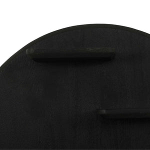 Wall Shelf – Mango Wood Construction, Black Finish, Wall Mount Design – Lena | Starfurn