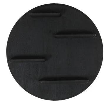 Wandregal – Mangoholz Konstruktion, Schwarze Oberfläche, Wandmontage Design – Lena | Starfurn