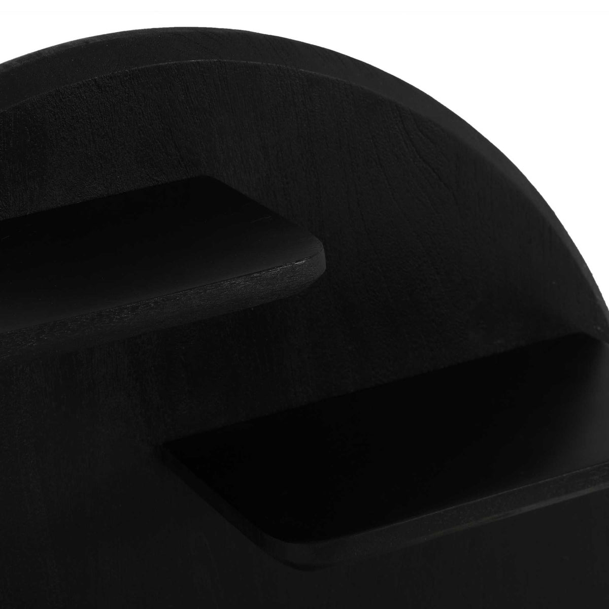 Wall Shelf – Mango Wood Construction, Black Finish, Wall Mount Design – Lena | Starfurn