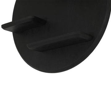 Wandregal – Mangoholz Konstruktion, Schwarze Oberfläche, Wandmontage Design – Lena | Starfurn