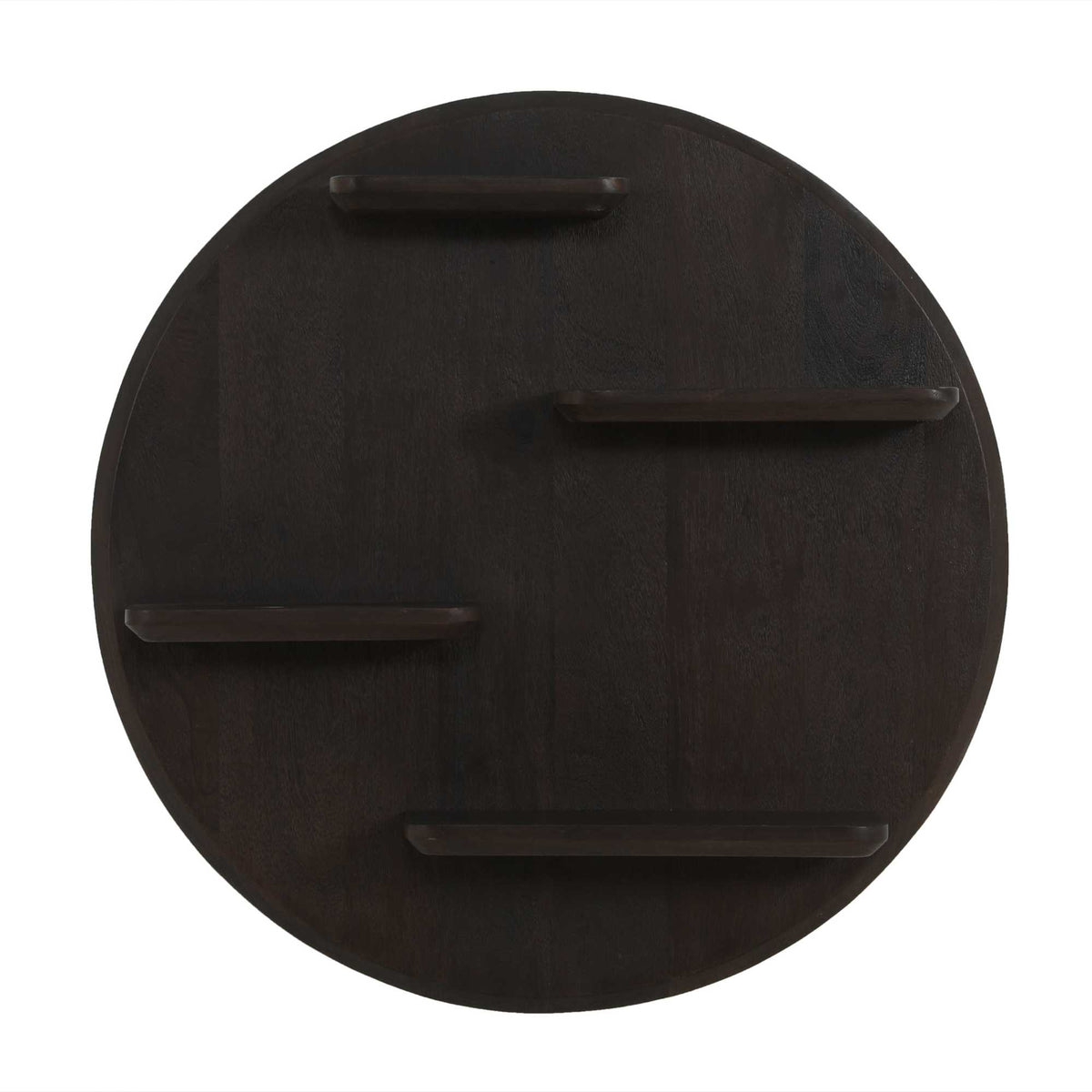 Wall Shelf - Round Shape, Mango Wood, Multiple Tiers - Lena | Starfurn