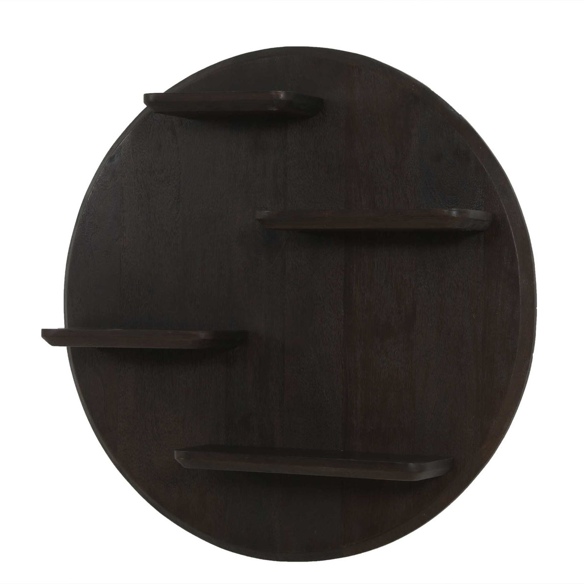 Wall Shelf - Round Shape, Mango Wood, Multiple Tiers - Lena | Starfurn