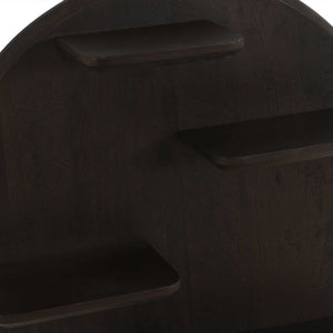 Wall Shelf - Round Shape, Mango Wood, Multiple Tiers - Lena | Starfurn