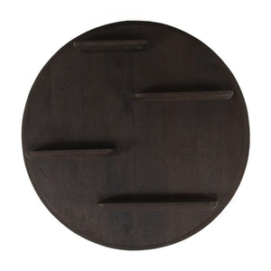 Wall Shelf - Round Shape, Mango Wood, Multiple Tiers - Lena | Starfurn