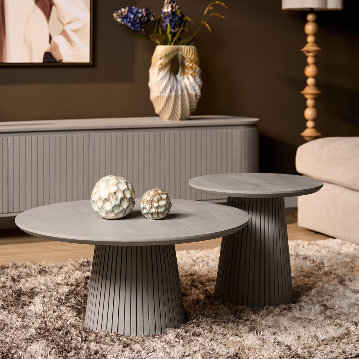 Coffee table Solana | 80 cm | Taupe