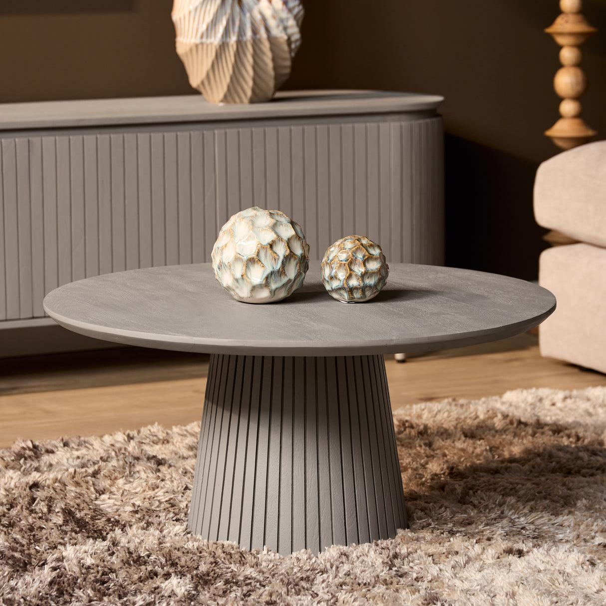 Coffee table Solana | 80 cm | Taupe