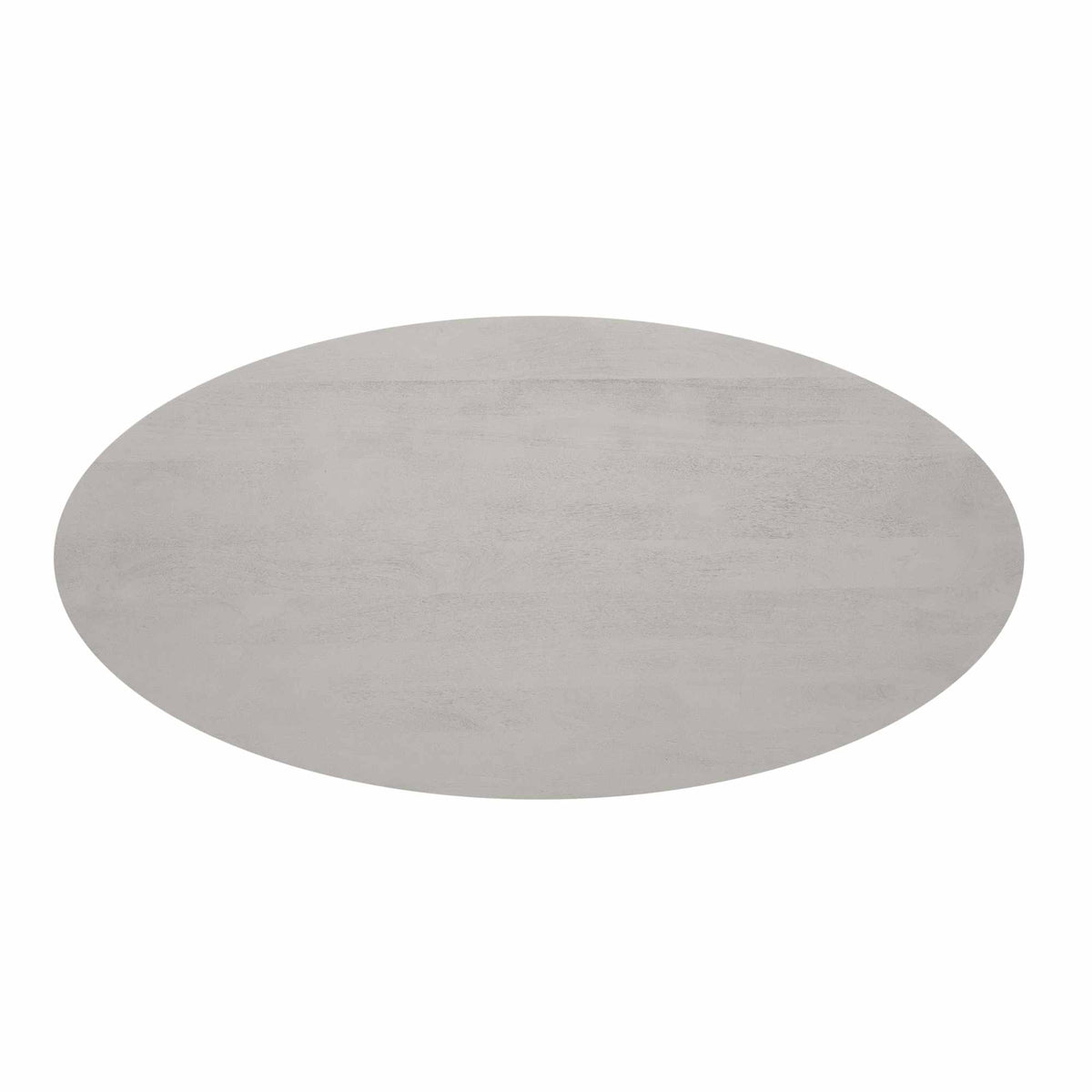 Dining Table – Taupe Tone, Oval Shape, Vertical Slats – Solana | Starfurn