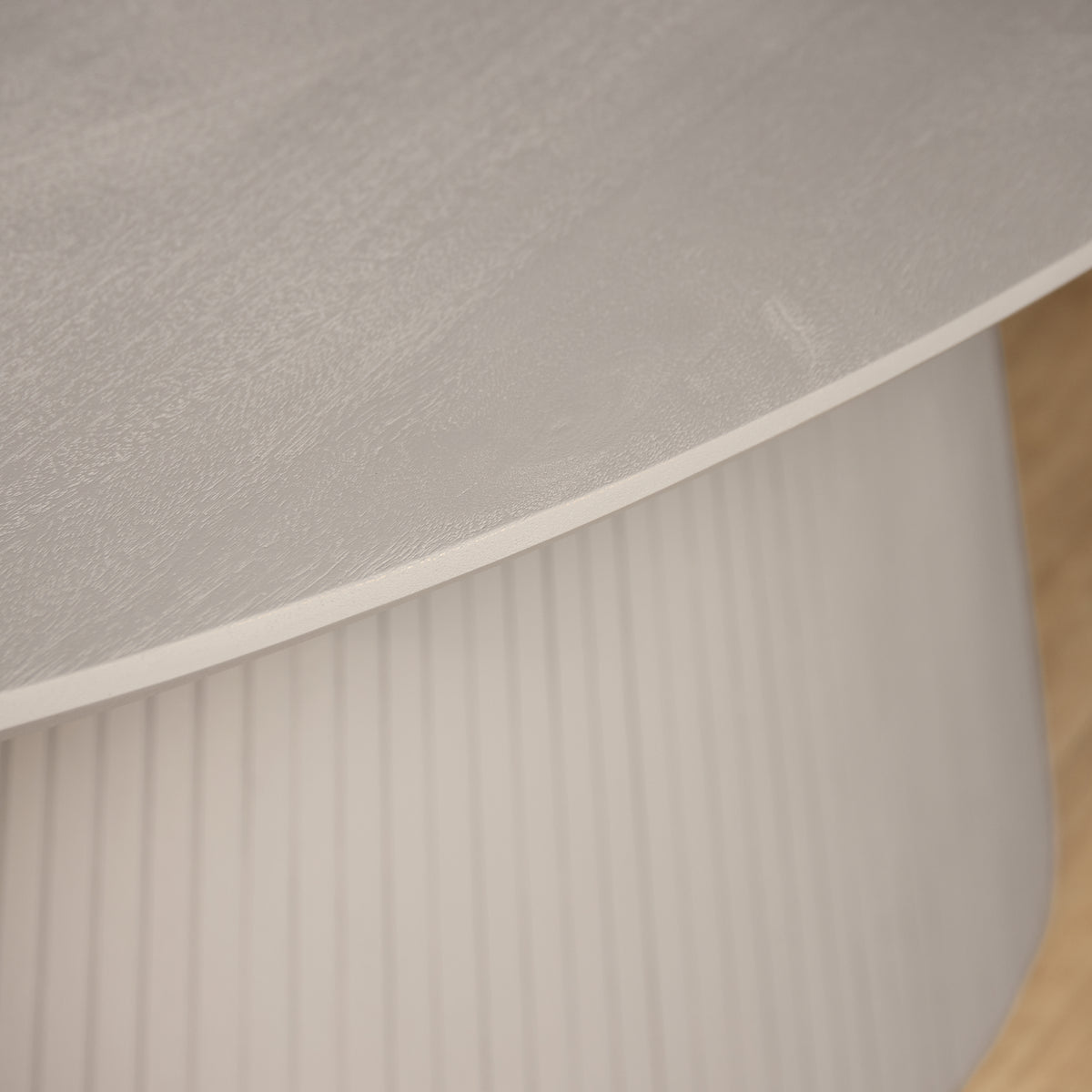 Dining Table – Mango Wood, Slatted Look, Oval Shape – Solana | Starfurn