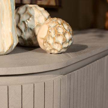 Sideboard – Taupe Oberfläche, Mangoholz Material, Modernes Design – Solana | Starfurn