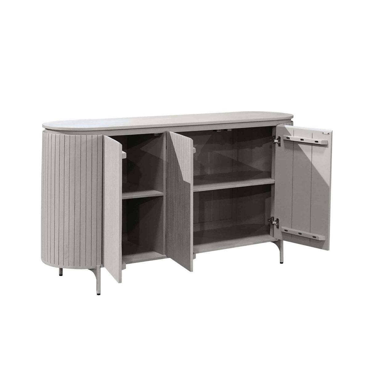 Sideboard – Taupe Finish, Mango Wood Material, Modern Design – Solana | Starfurn