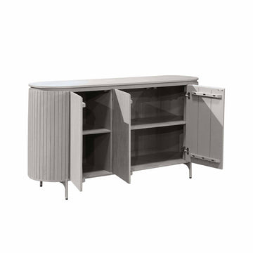 Sideboard – Taupe Oberfläche, Mangoholz Material, Modernes Design – Solana | Starfurn