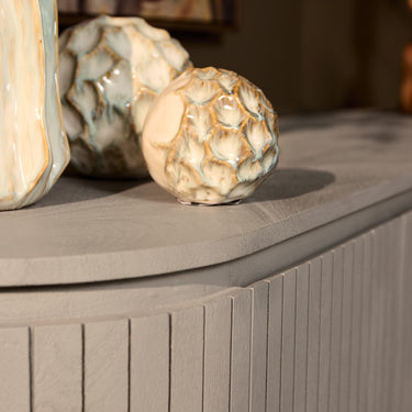 Sideboard – Taupe Oberfläche, Mangoholz Material, Modernes Design – Solana | Starfurn
