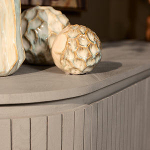Sideboard – Taupe Finish, Mango Wood Material, Modern Design – Solana | Starfurn