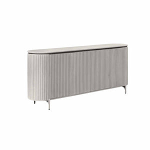 Sideboard – Taupe Finish, Mango Wood Material, Modern Design – Solana | Starfurn