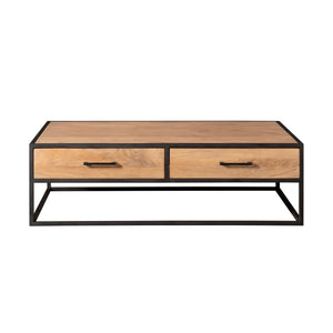 Coffee Table – Rectangular Design, Mango Wood, Drawers – Dakota | Starfurn