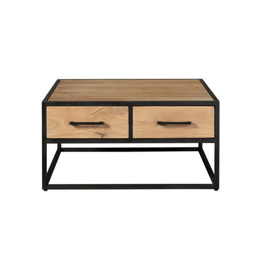 Couchtisch – Mangoholz, Schwarzmetall, Naturfinish – Dakota | Starfurn