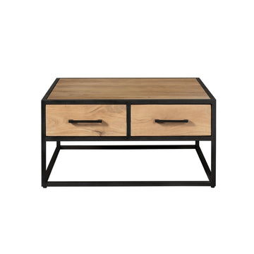 Couchtisch – Mangoholz, Schwarzmetall, Naturfinish - Dakota | Starfurn