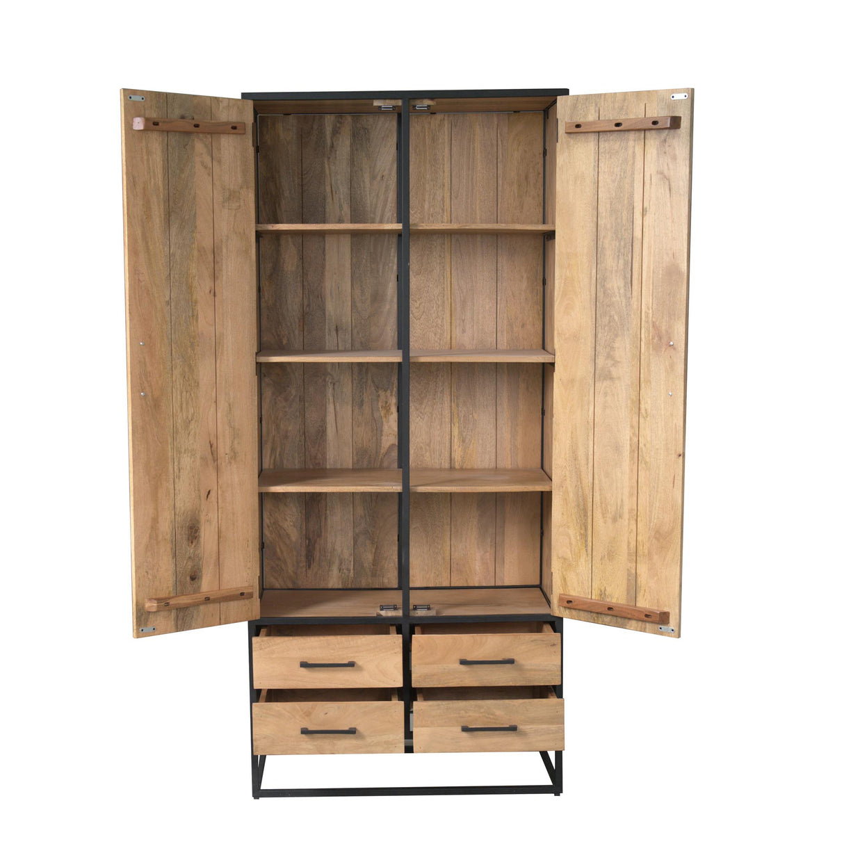 Schrank – Natürliche Oberfläche, Mangoholz Material, Modernes Design – Dakota | Starfurn