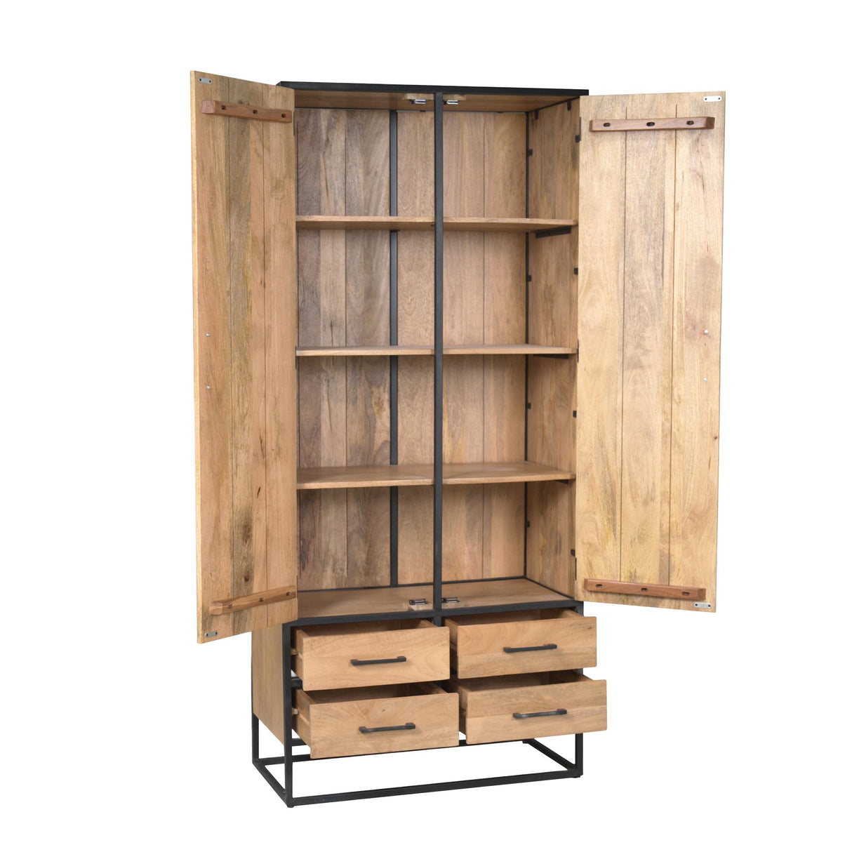 Schrank – Natürliche Oberfläche, Mangoholz Material, Modernes Design – Dakota | Starfurn