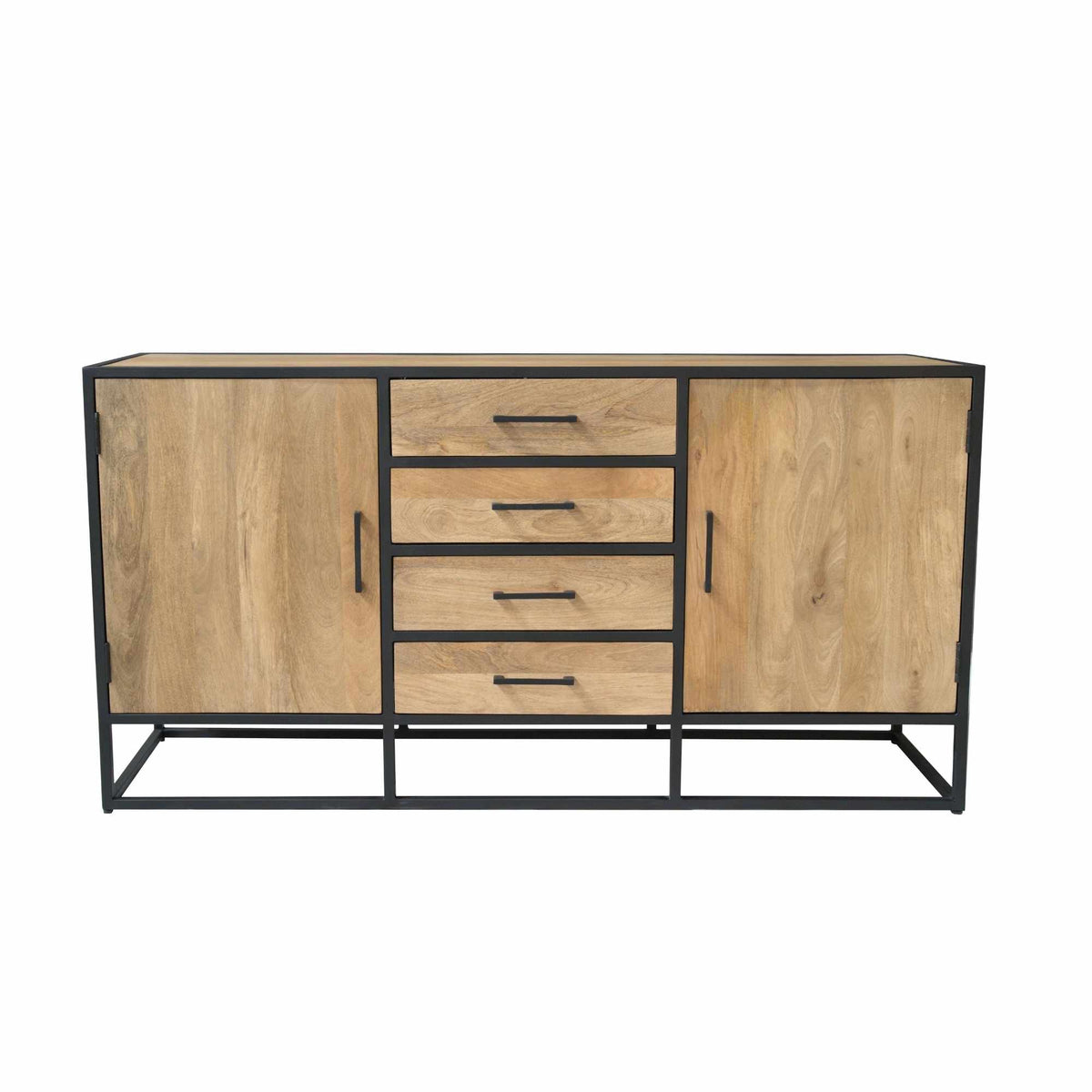 Sideboard – Natural Finish, Mango Wood Material, Modern Design – Dakota | Starfurn