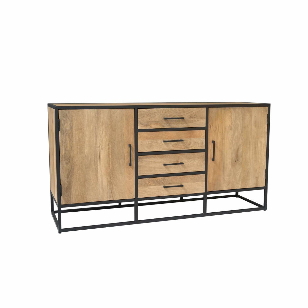 Sideboard – Natürliche Oberfläche, Mangoholz Material, Modernes Design – Dakota | Starfurn