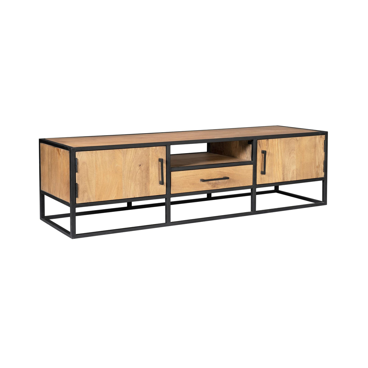 TV-Möbel – Natürliche Oberfläche, Mangoholz Material, Modernes Design - Dakota | Starfurn