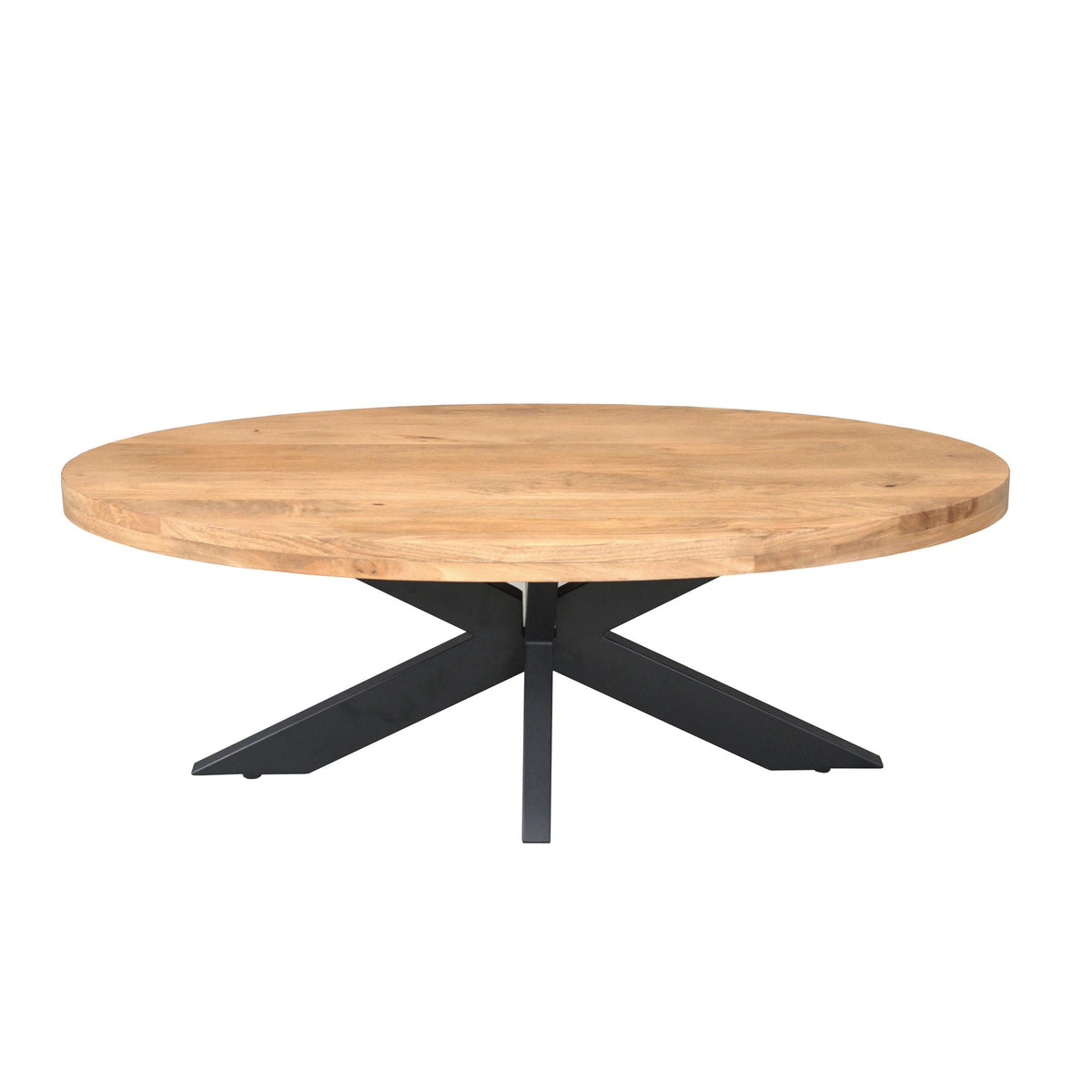 Coffee table – Mango wood, Natural color, Oval shape – Dakota | Starfurn