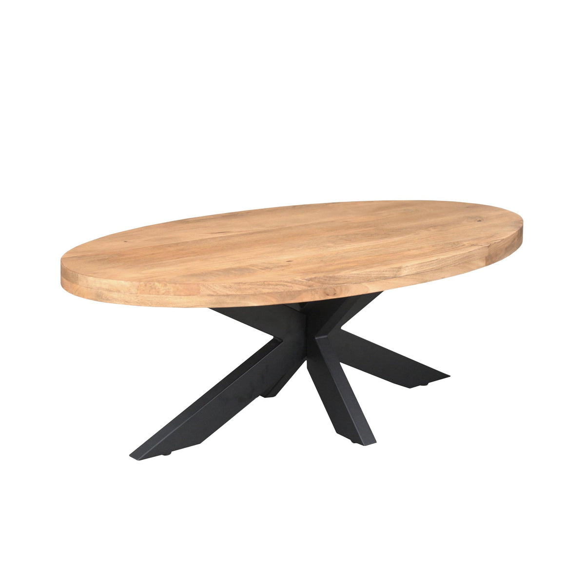 Coffee table – Mango wood, Natural color, Oval shape – Dakota | Starfurn
