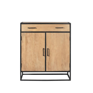 Sideboard – Mangoholz Korpus, Metallgestell, Natürliche Oberfläche – Dakota | Starfurn
