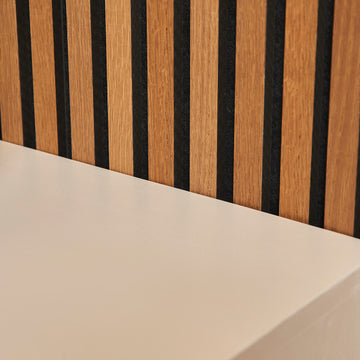 TV-Möbel - Mangoholz Sand, Drucköffnung, Grifflose Türen, 150 cm – Brussel | Starfurn