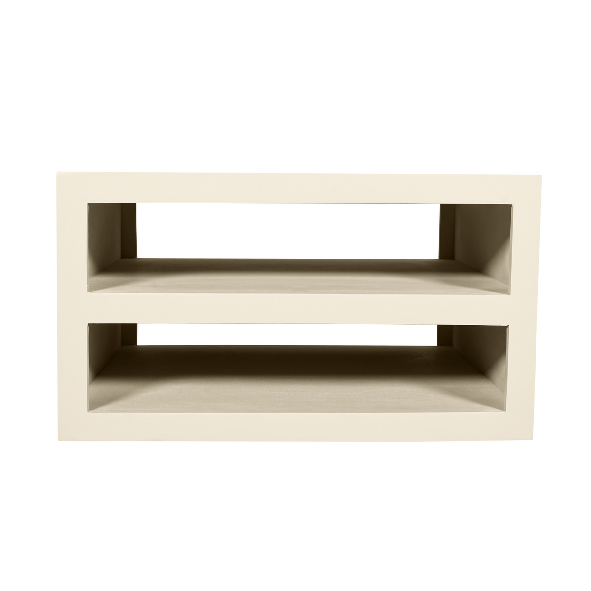 Couchtisch – Sand Oberfläche, Modernes Design, Zwei Fächer – Brussel | Starfurn