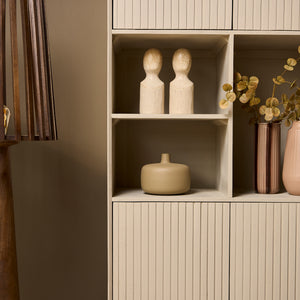 Bookshelf – Modern Design, Sand Color, Mango Wood – Madison | Starfurn
