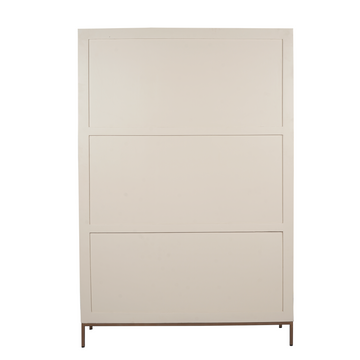 schrank – Sand Finish, Vertikale Latten, Bronze Metall – Madison | Starfurn