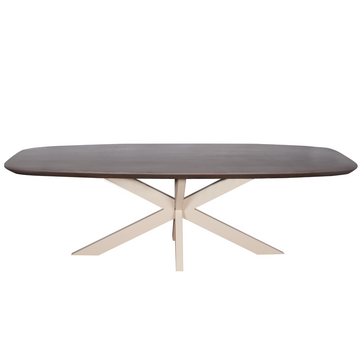Esszimmertisch – Mangoholz , Deens Ovale Design, Sand Farbe, 240cm – Madison | Starfurn
