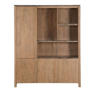 Bücherregal – FSC Massives Mangoholz, Natur Finish, Offenes XL Regalsystem, XL  - Dallas | Starfurn