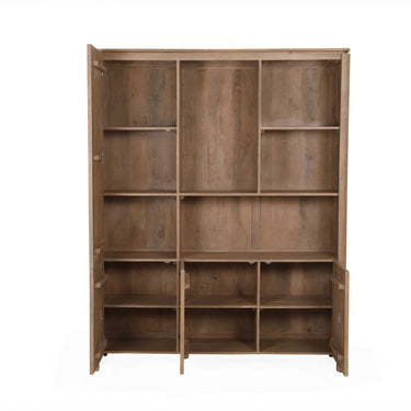 Bücherregal – FSC Massives Mangoholz, Natur Finish, Offenes XL Regalsystem, XL  - Dallas | Starfurn