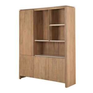 Bücherregal – FSC Massives Mangoholz, Natur Finish, Offenes XL Regalsystem, XL  - Dallas | Starfurn
