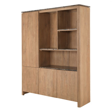 Bücherregal – FSC Massives Mangoholz, Natur Finish, Offenes XL Regalsystem, XL  - Dallas | Starfurn