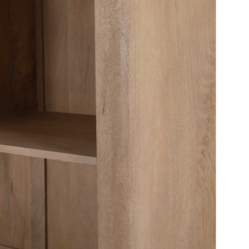 Bücherregal – FSC Massives Mangoholz, Natur Finish, Offenes XL Regalsystem, XL  - Dallas | Starfurn