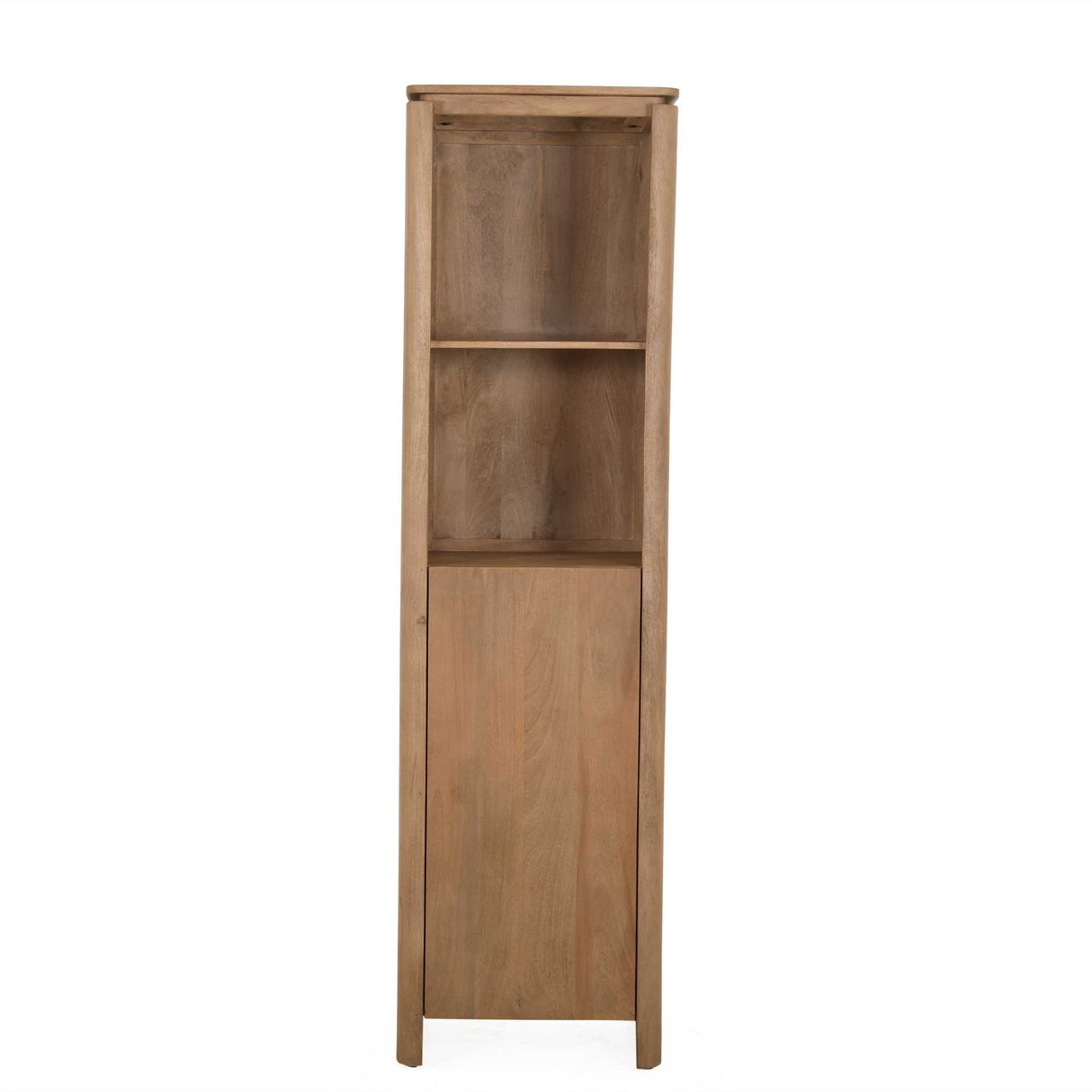 Bücherregal – FSC Massives Mangoholz, Natur Finish, Vertikales Holzdesign - Dallas | Starfurn