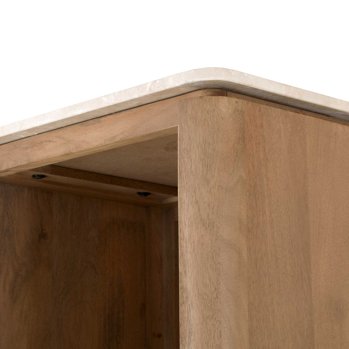 Bücherregal – FSC Massives Mangoholz, Natur Finish, Vertikales Holzdesign - Dallas | Starfurn