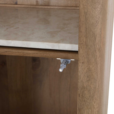 Bücherregal – FSC Massives Mangoholz, Natur Finish, Vertikales Holzdesign - Dallas | Starfurn